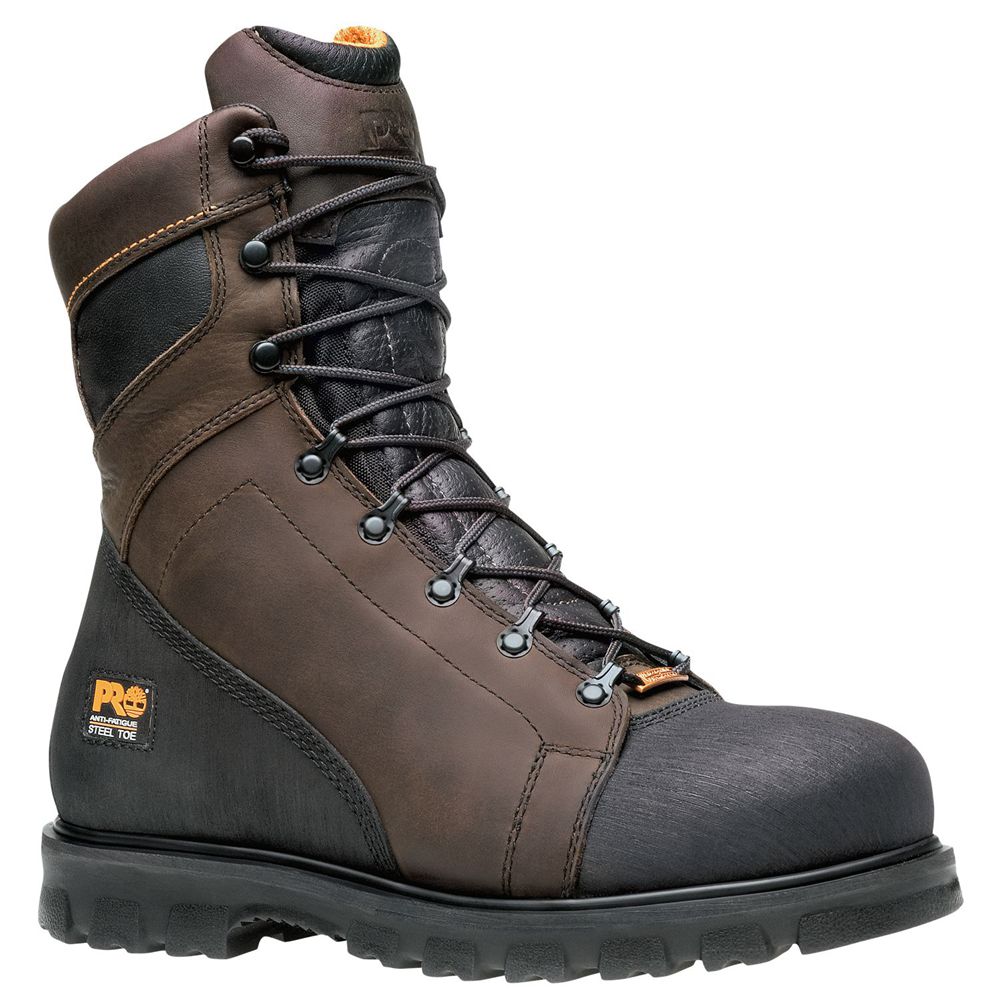 Bocanci De Muncă Timberland Barbati Maro/Negrii - Pro® Rigmaster 8\" Steel Toe - Romania - TNOUBP346